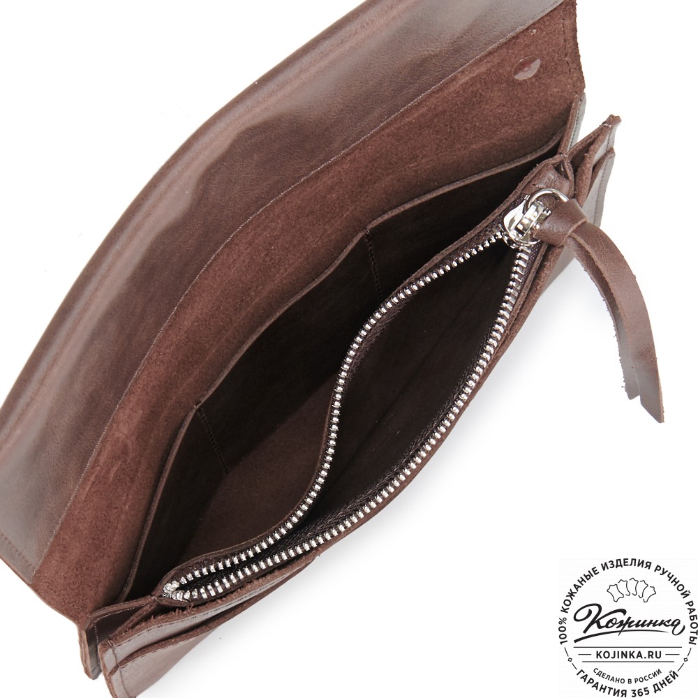 Кожаное портмоне "Манхэттен" (коричневое)